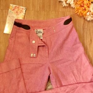 Lilly Pulitzer pink wool pants