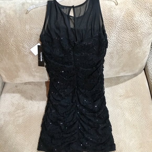 My Michelle Lace Black Dress. SZ XL - Picture 3 of 3
