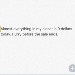 Flash sale
