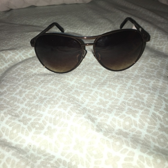 NWT Fossil brown aviator sunglasses - Picture 1 of 6