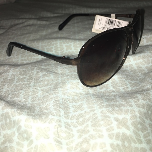 NWT Fossil brown aviator sunglasses - Picture 2 of 6