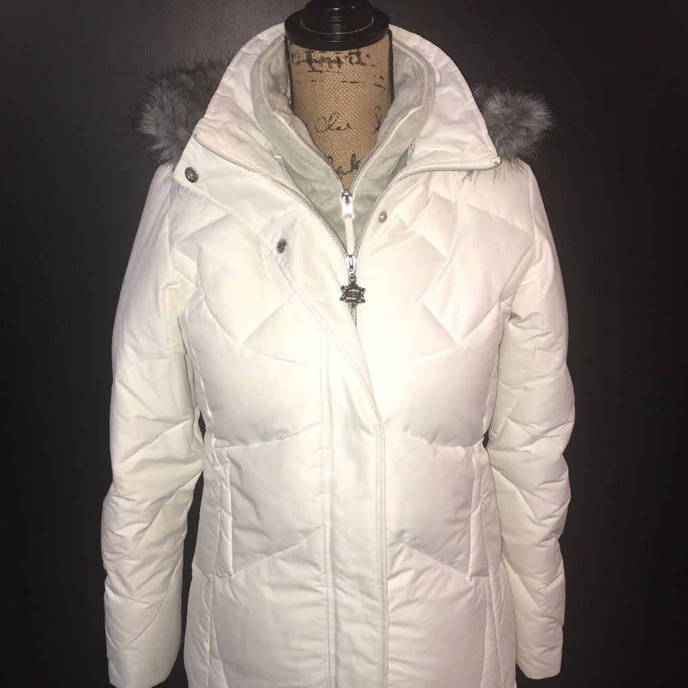 Free Country Power Down Series White Coat Sz S