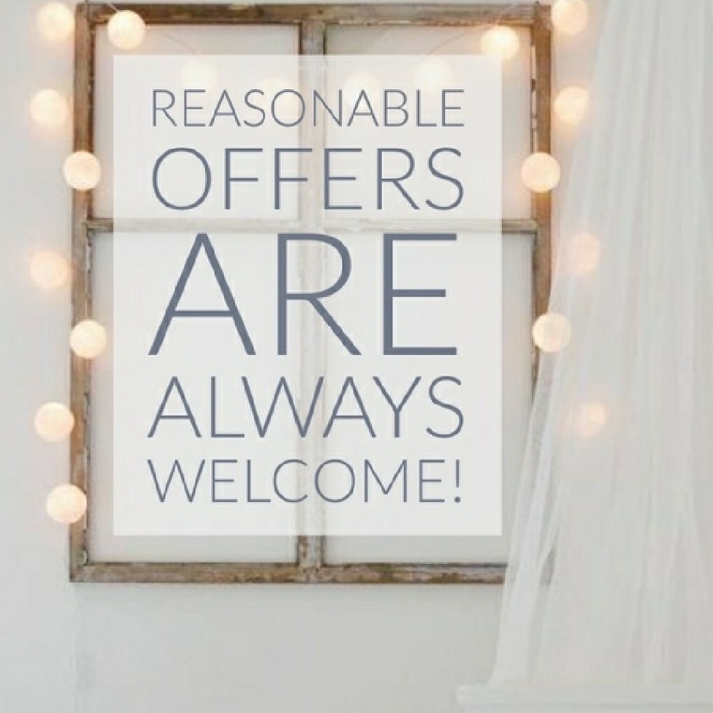 Reasonable offers...