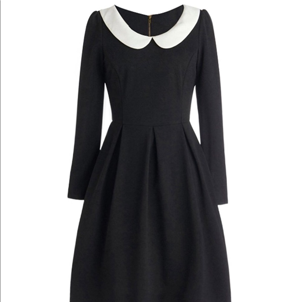 SOLD - Babydoll Neck Long Sleeve Dress - SOLD