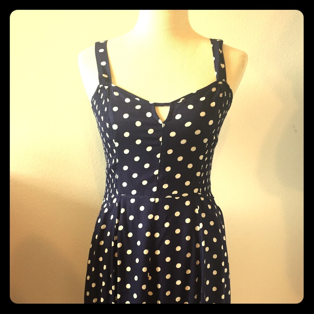Retro polka dot dress