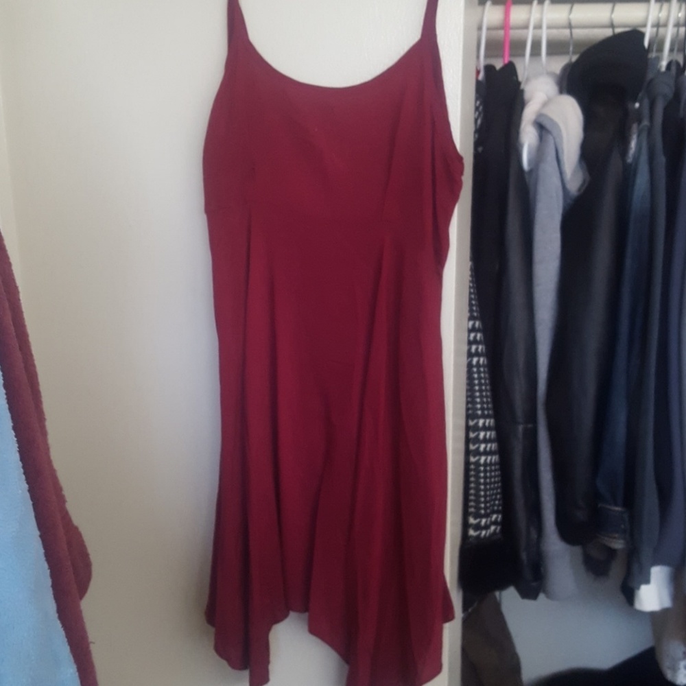 Burgundy dress