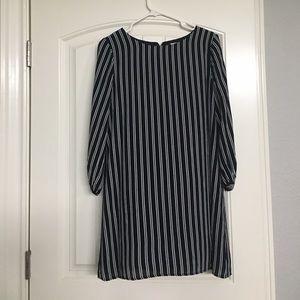 Forever 21 black stripe dress
