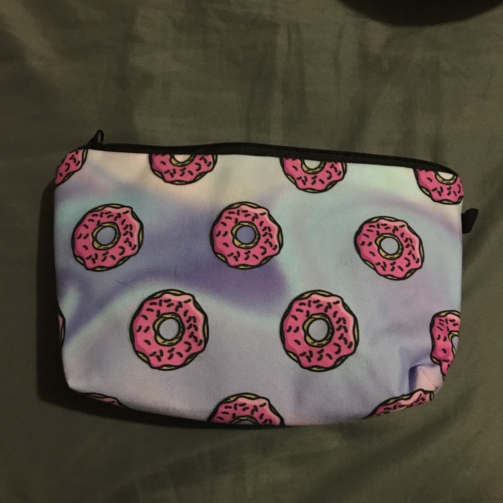 Donut makeup bag