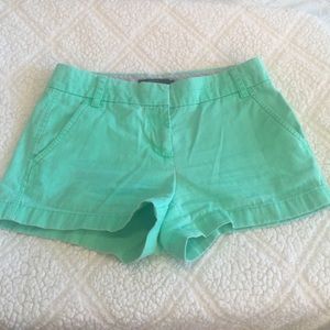 J. Crew 3" Chino Shorts - Green