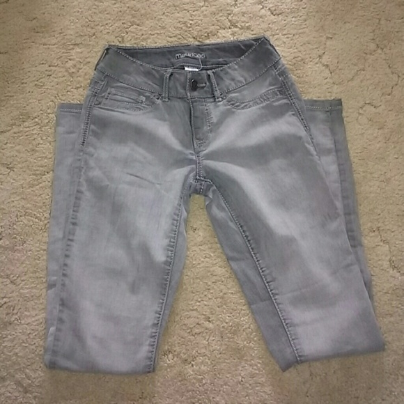Gray Maurice's Skinny Jeans/Jeggings - Picture 1 of 5