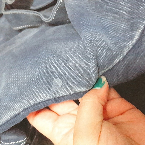 👋🏻 Medium Sized Denim Drawstring Backpack - Picture 7 of 7