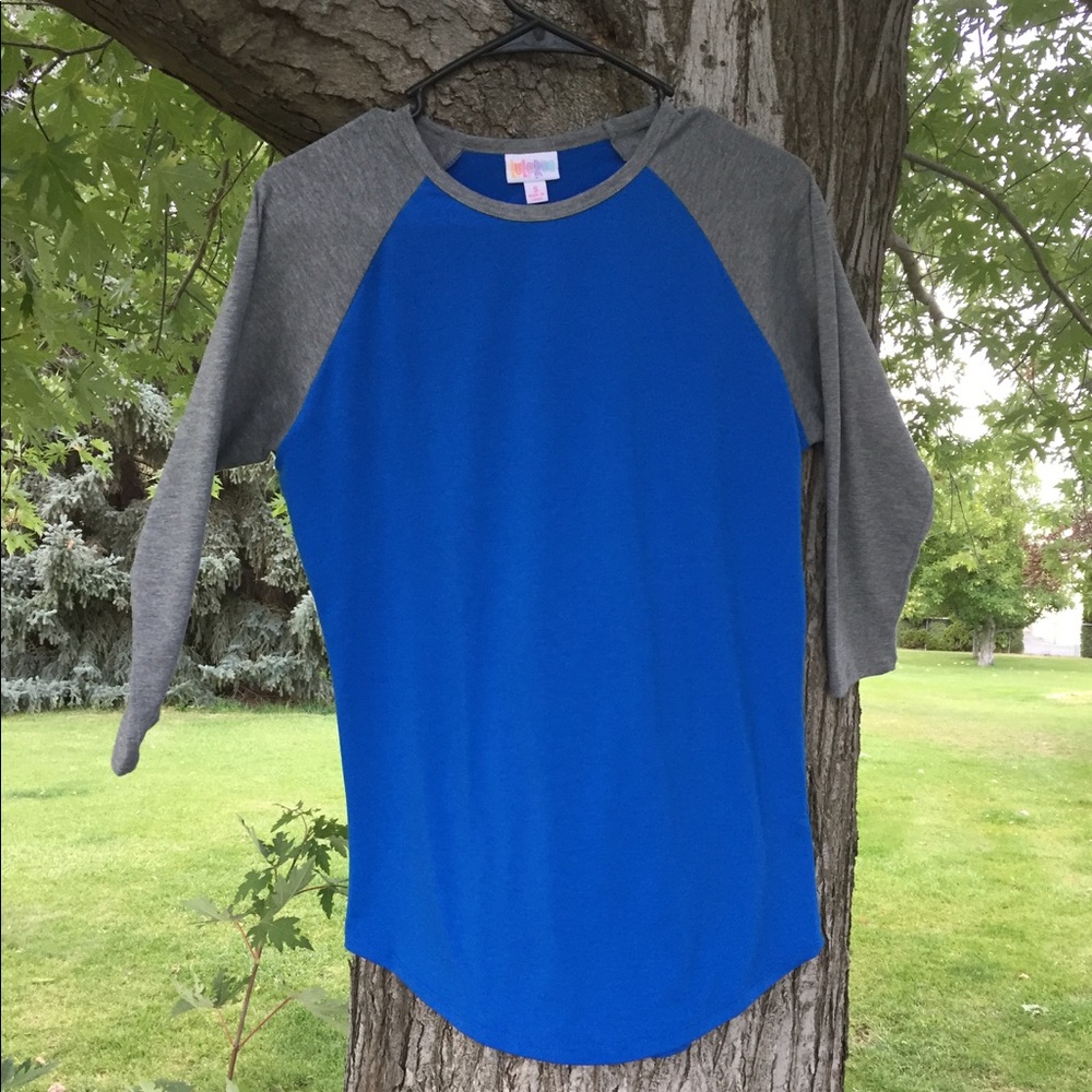 Lularoe Randy royal blue and grey