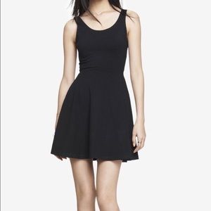 Express black skater dress