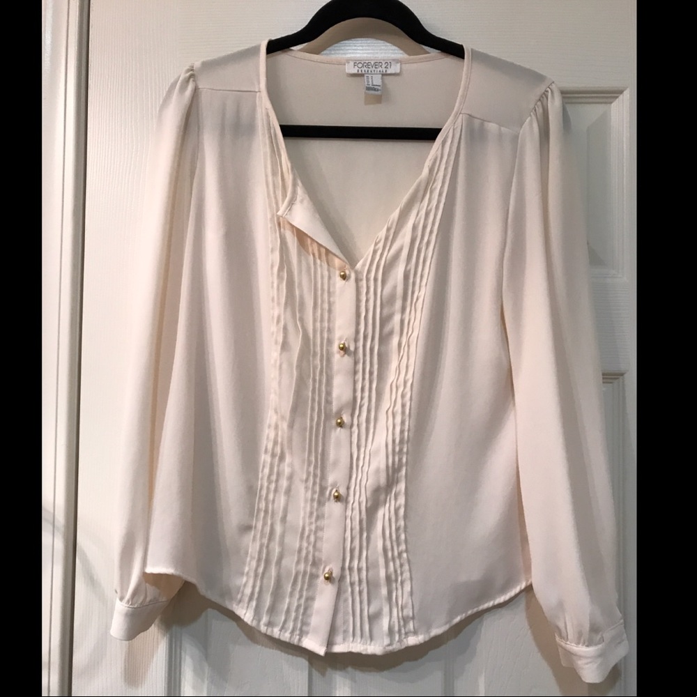F21 Blush colored blouse