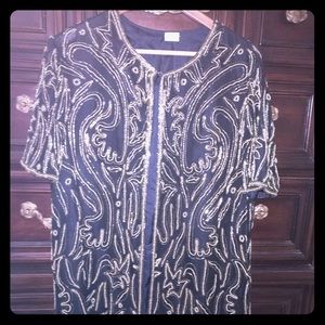 Vintage beaded Jacket/ top 1x Vintage beaded Jacket/ top 1x