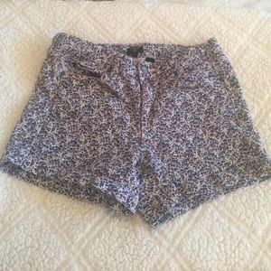 J. Crew Floral Denim Shorts