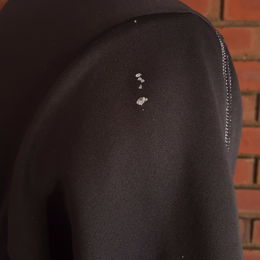 adidas Black Pullover 1/4 Zip Long Sleeve Sweater - Picture 5 of 7