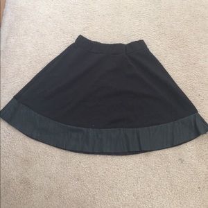 Pleather Circle Skirt
