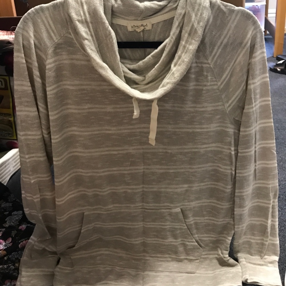 Cream/white striped sweater!