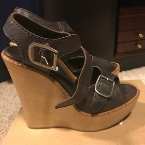 Chloe platform wedge sandals. Size 40