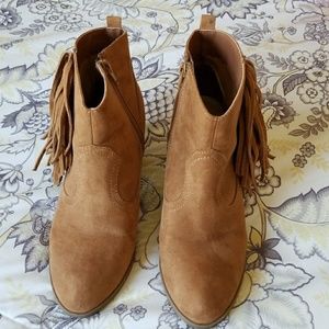 Express Fringe Booties