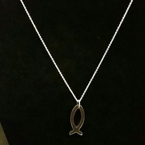 Onyx Fish Pendant