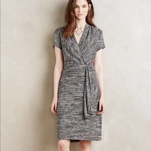 Anthropologie Maeve Cinched Surplice dress