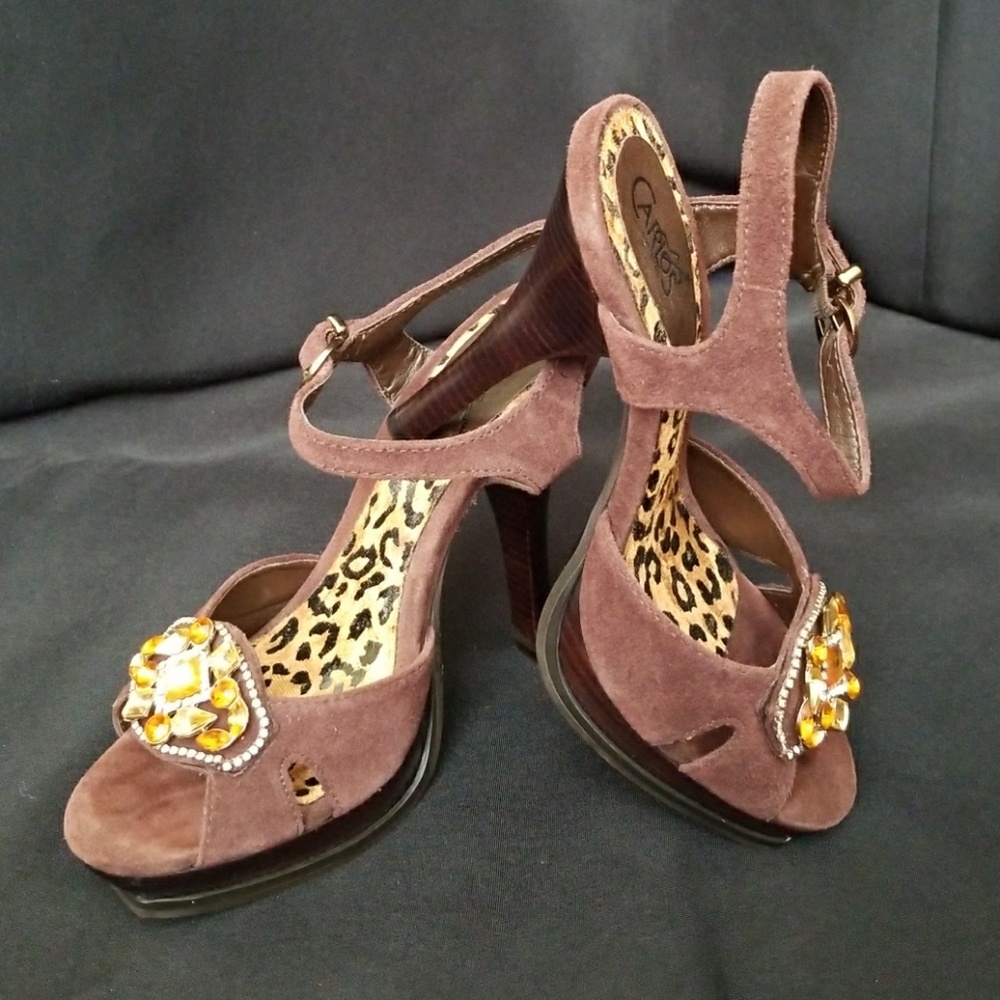 Carlos Santana Brown Heels - Picture 3 of 7