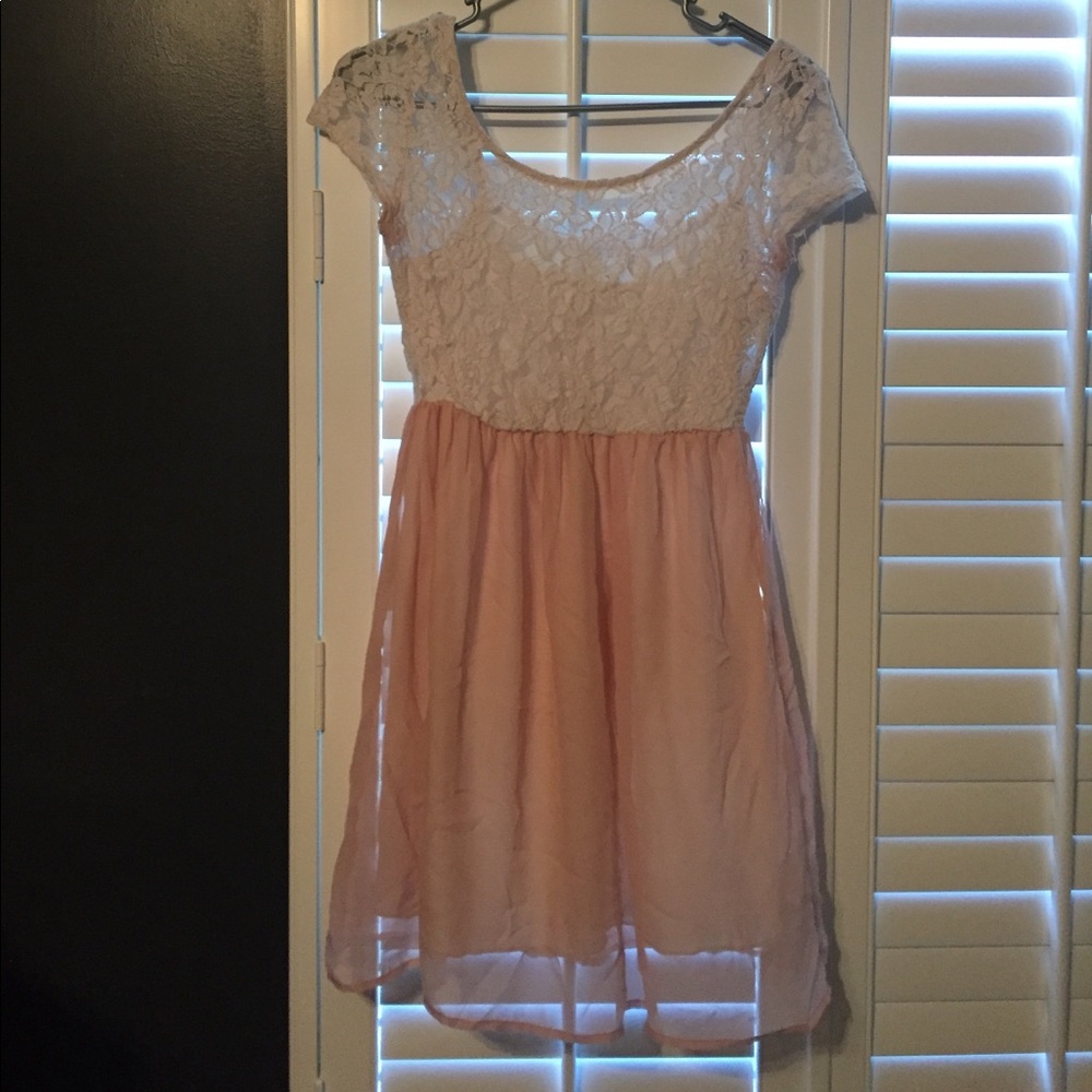 Lace/Blush dress