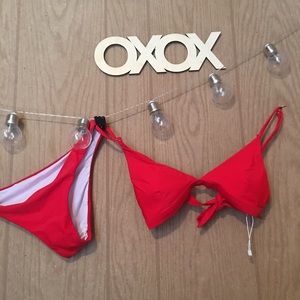 Brand new swim suit two pieces never used !!