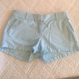 J. Crew Oxford Shorts - Baby Blue