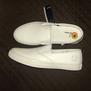 Fred Perry turner slip on shoes NWT