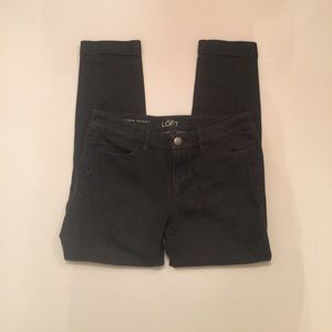 Loft Gray Modern Skinny Ankle Jean