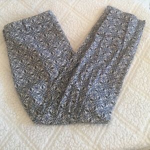 H&M Patterned Cropped Trousers