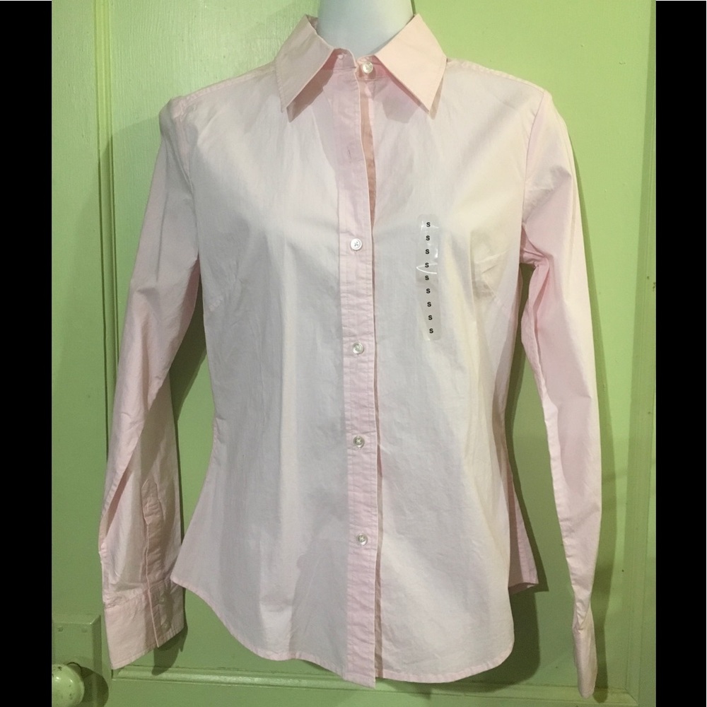 GAP - Pink Button Down Stretch Shirt NWT!