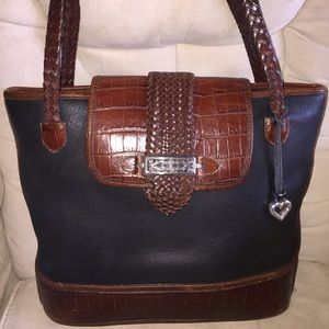 BRIGHTON LARGE LEATHER SHOULDER BAG