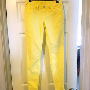 True Religion yellow corduroy pants