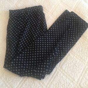 H&M Patterned Cropped Trousers