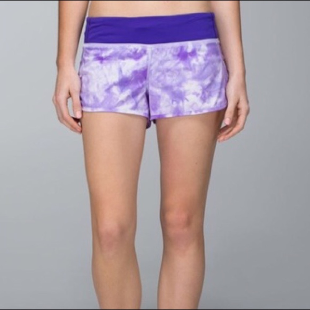 Lululuemon speed shorts tie dye