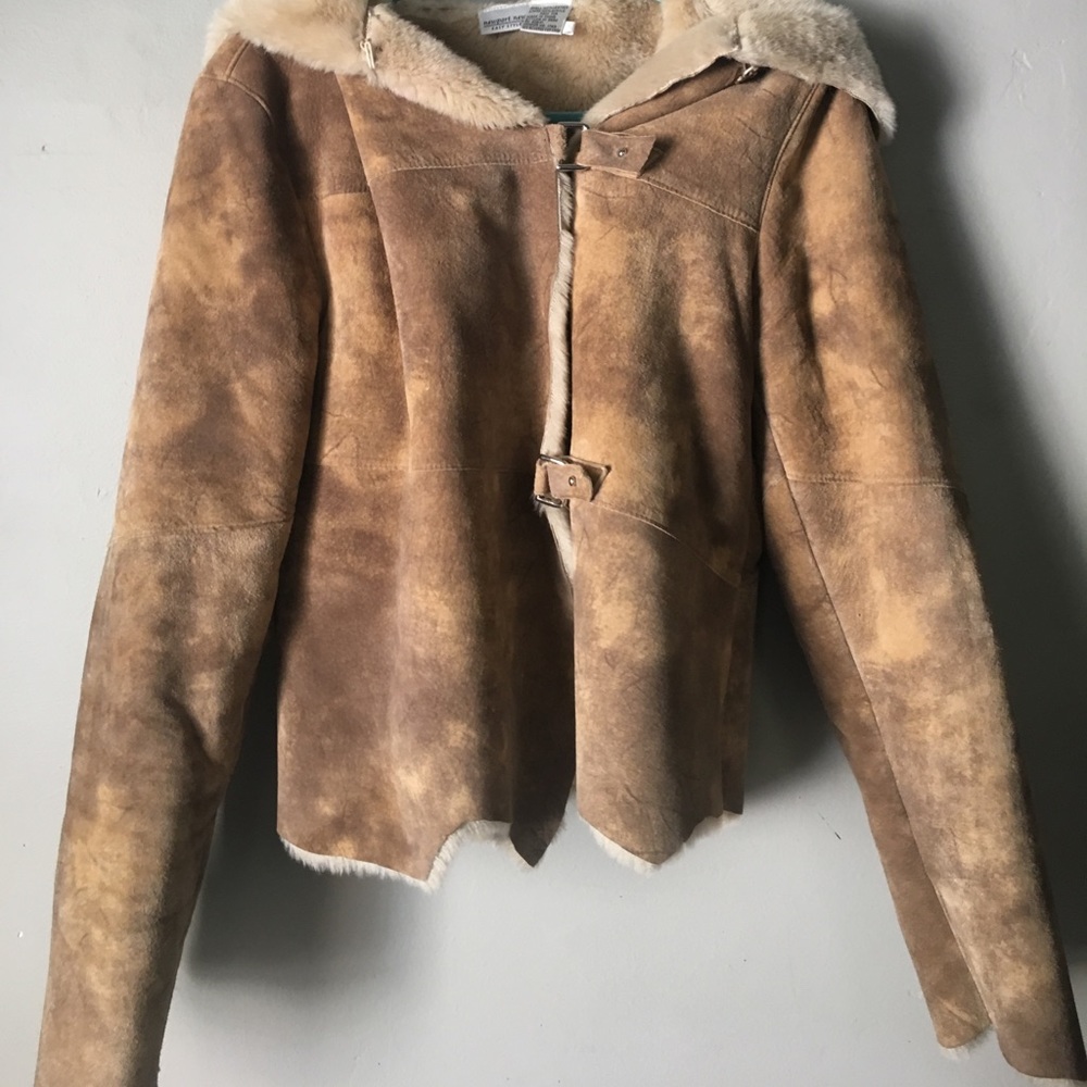 Leather Fur Lined Jacket