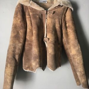 Leather Fur Lined Jacket