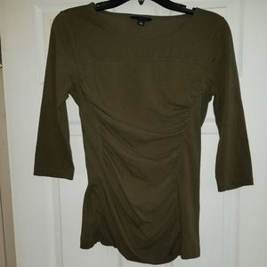 Small Army green Banana Republic 3/4 sleeve shirt