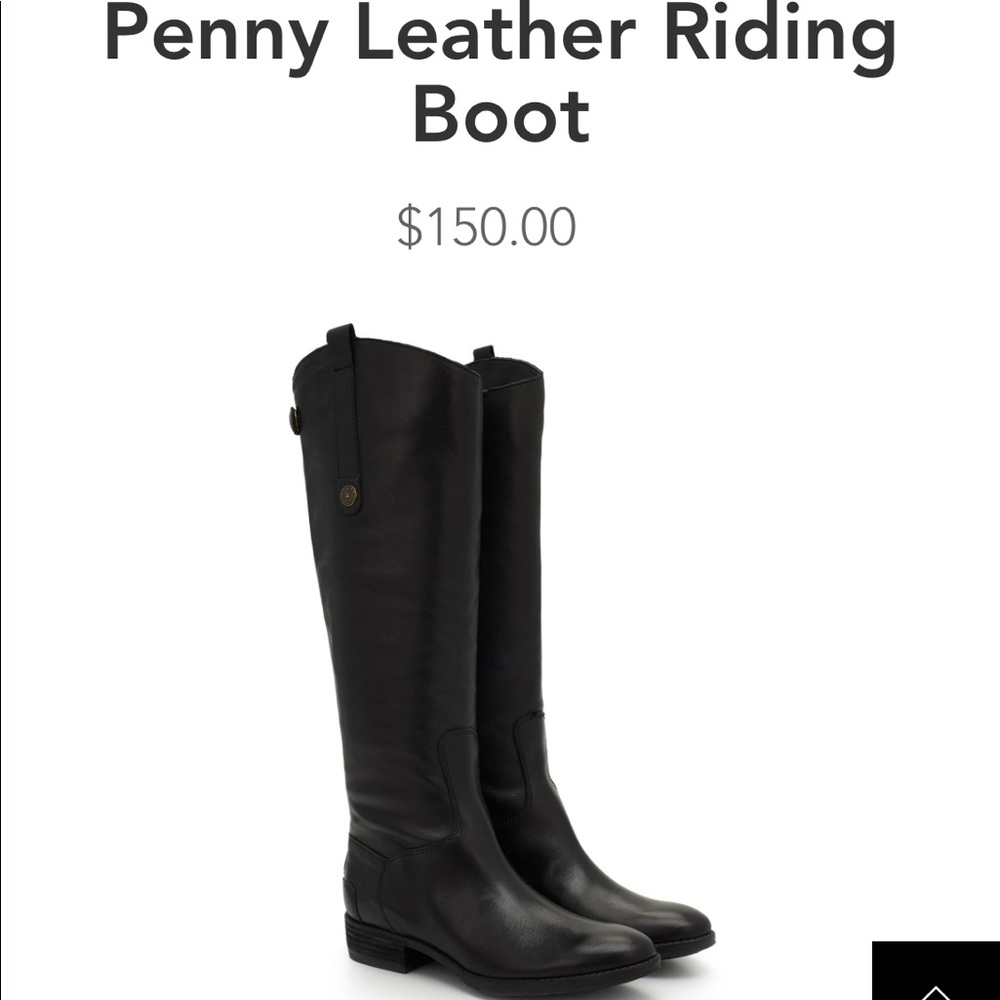 Sam Edelman Penny2 extended calf black riding boot