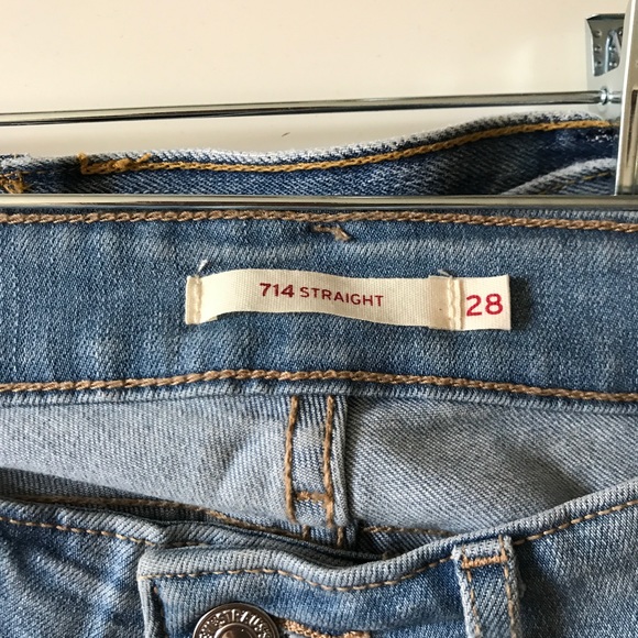 Levi's 714 straight jeans size 28. - Picture 3 of 6