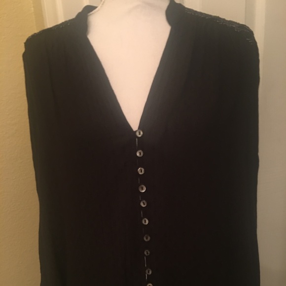 New FREE PEOPLE Embroidered Long Sleeve Top Sz M - Picture 8 of 8