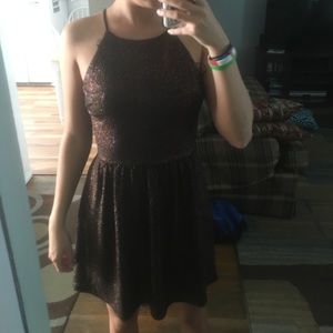 black sparkly dress