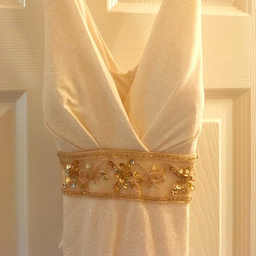 Flirty Cream & Gold dress