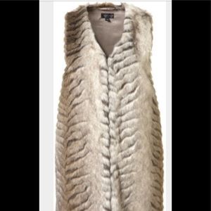 Topshop faux fur vest