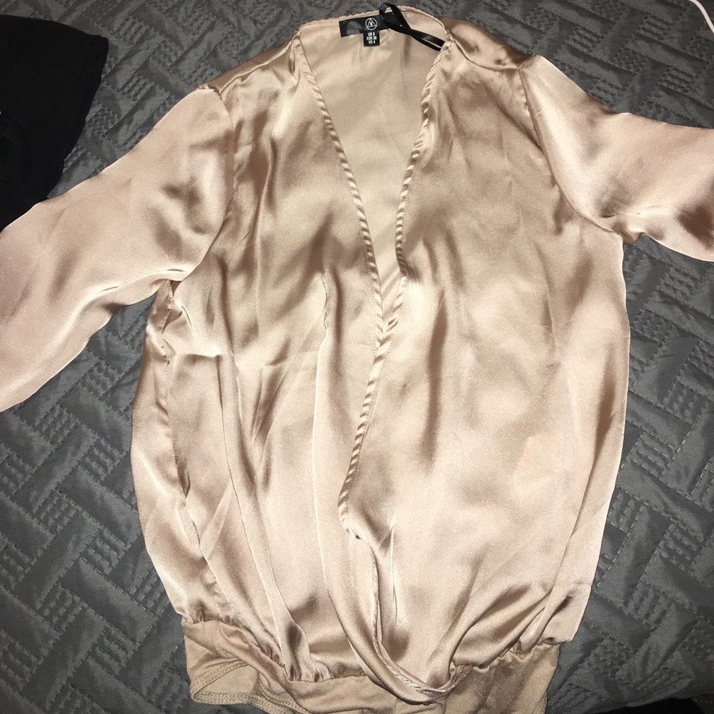 Gold body suit