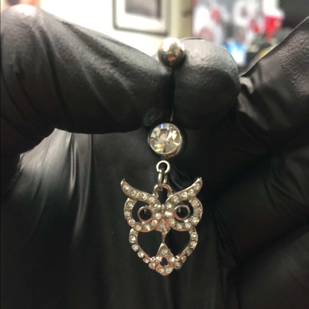 Owl Belly Navel Jewelry